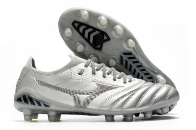 Mizuno Morelia Neo 3 FG Low-Tops Football Boots - Silver/Black