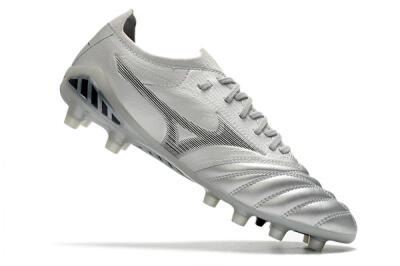 Mizuno Morelia Neo 3 FG Low-Tops Football Boots - Silver/Black