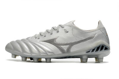 Mizuno Morelia Neo 3 FG Low-Tops Football Boots - Silver/Black