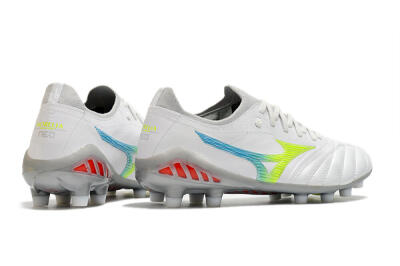 Mizuno Morelia Neo 3 FG Low-Tops Football Boots - White/Rainbow/Silver
