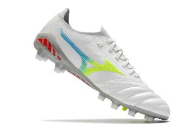 Mizuno Morelia Neo 3 FG Low-Tops Football Boots - White/Rainbow/Silver