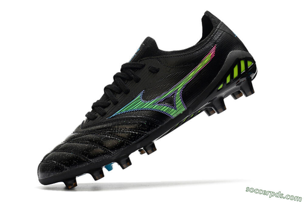 Mizuno Morelia Neo 3 FG Low-Tops Football Boots - Black/Rainbow 5