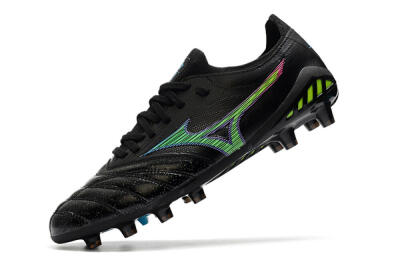 Mizuno Morelia Neo 3 FG Low-Tops Football Boots - Black/Rainbow