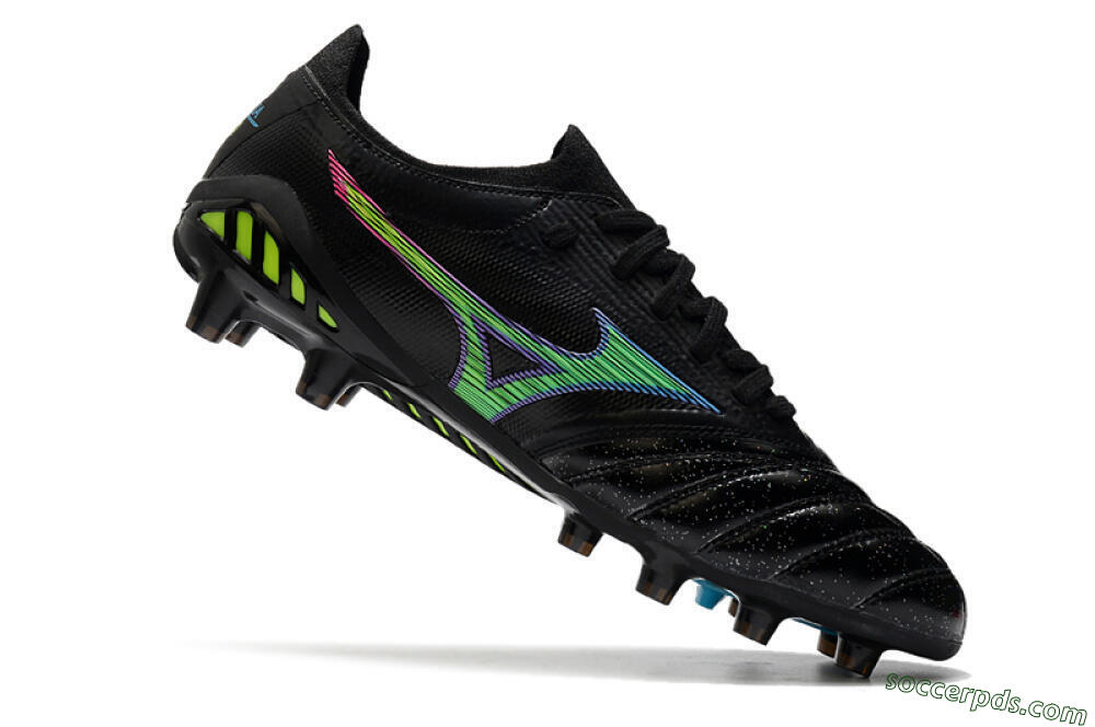 Mizuno Morelia Neo 3 FG Low-Tops Football Boots - Black/Rainbow 4