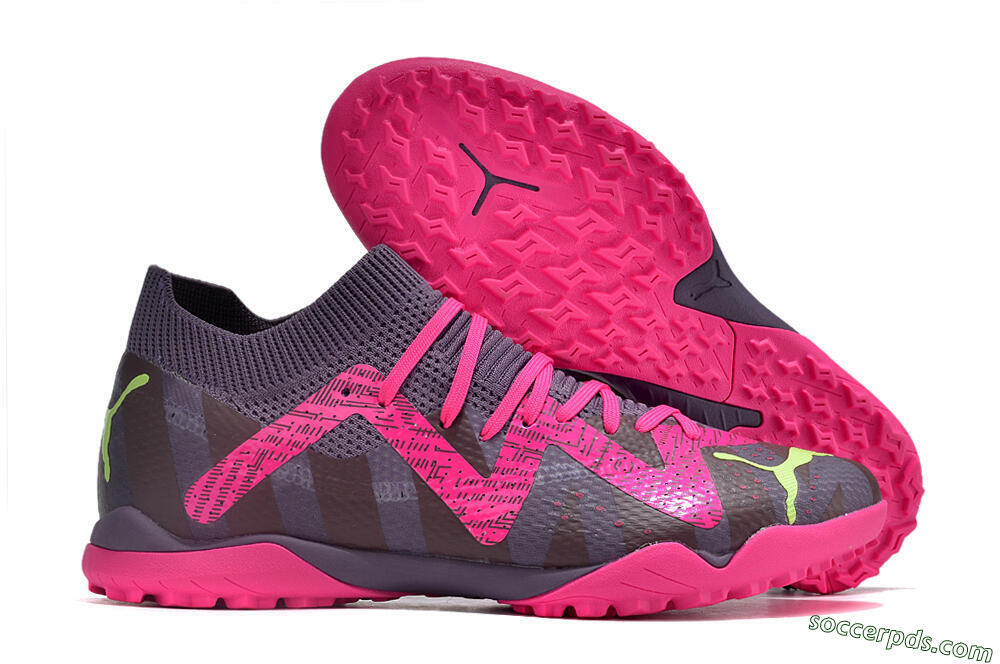 Puma Future Ultimate TF Low-Tops Football Shoes - Purple/Pink/Yellow 1