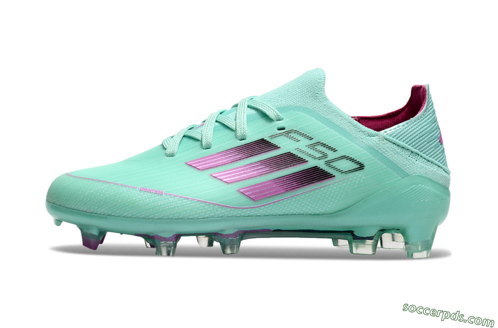 Adidas F50 Elite FG Low-Tops Football Boots - Jade/Purple/Black 2