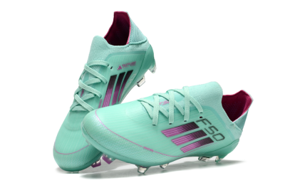 Adidas F50 Elite FG Low-Tops Football Boots - Jade/Purple/Black