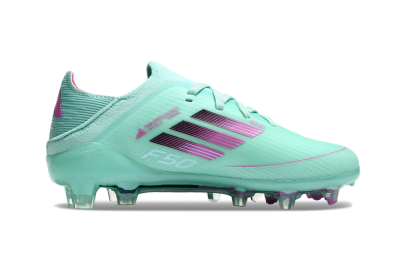 Adidas F50 Elite FG Low-Tops Football Boots - Jade/Purple/Black