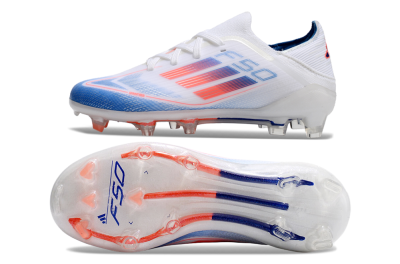 Adidas F50 Elite FG Low-Tops Football Boots - White/Blue/Red
