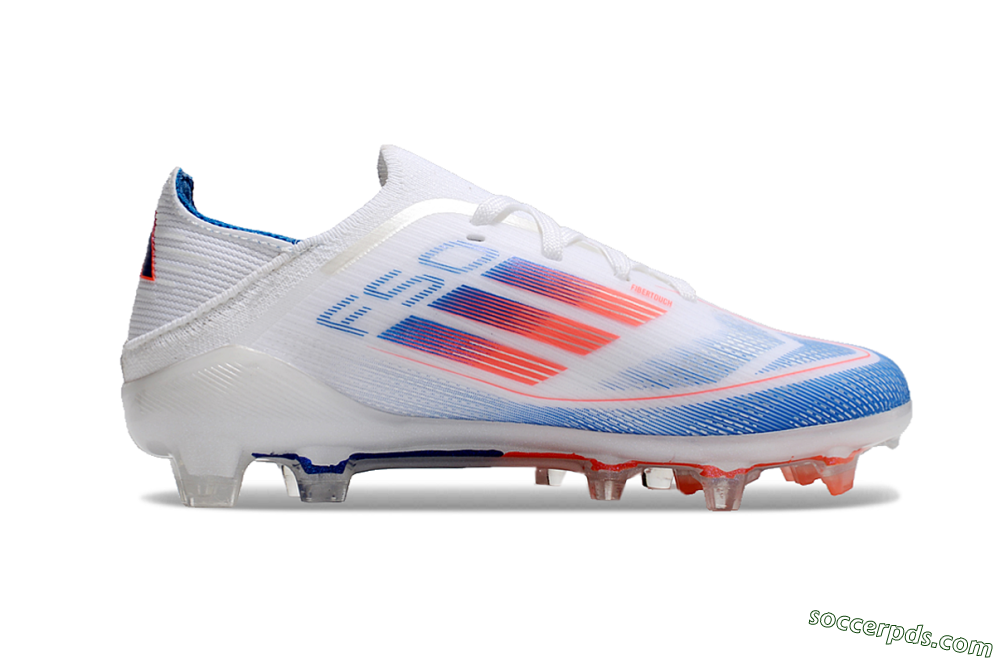 Adidas F50 Elite FG Low-Tops Football Boots - White/Blue/Red 6