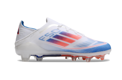 Adidas F50 Elite FG Low-Tops Football Boots - White/Blue/Red
