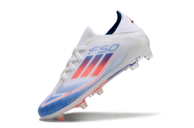 Adidas F50 Elite FG Low-Tops Football Boots - White/Blue/Red