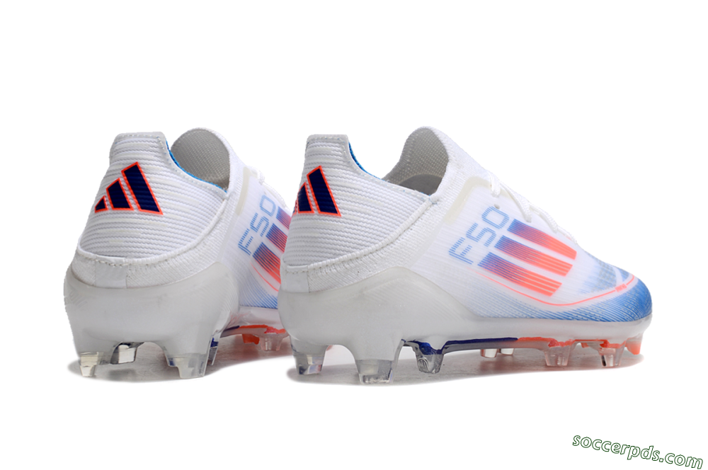 Adidas F50 Elite FG Low-Tops Football Boots - White/Blue/Red 7