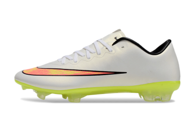 Nike Mercurial Vapor 10 FG Low-Tops Football Boots - Beige/Red/Yellow