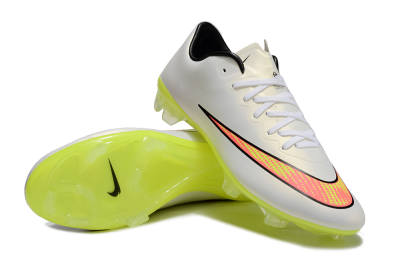 Nike Mercurial Vapor 10 FG Low-Tops Football Boots - Beige/Red/Yellow