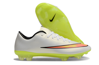 Nike Mercurial Vapor 10 FG Low-Tops Football Boots - Beige/Red/Yellow