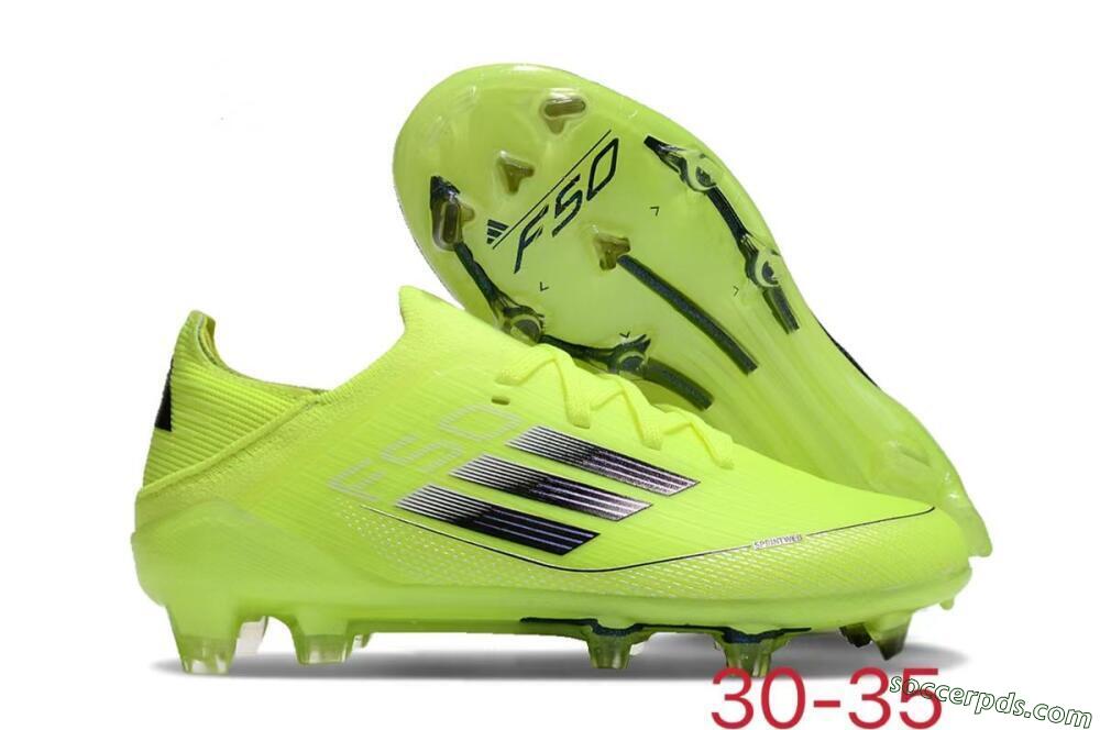Adidas F50 Elite FG Low-Tops Football Boots - Yellow/Black 1