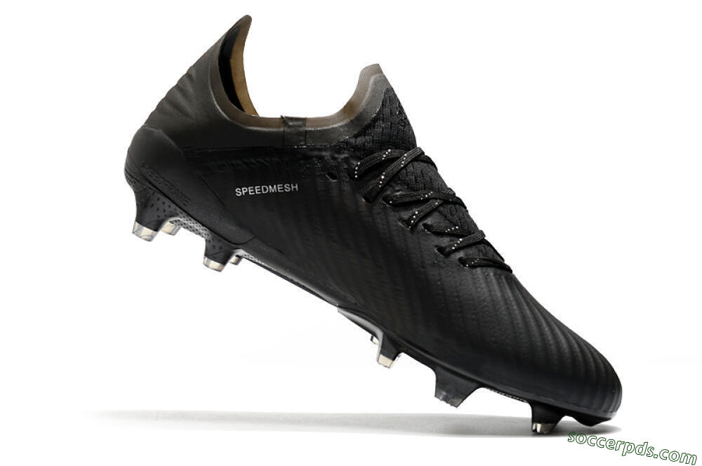 Adidas X 19.1 FG Low-Tops Football Boots - Black/White/Blue 4