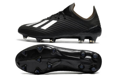 Adidas X 19.1 FG Low-Tops Football Boots - Black/White/Blue