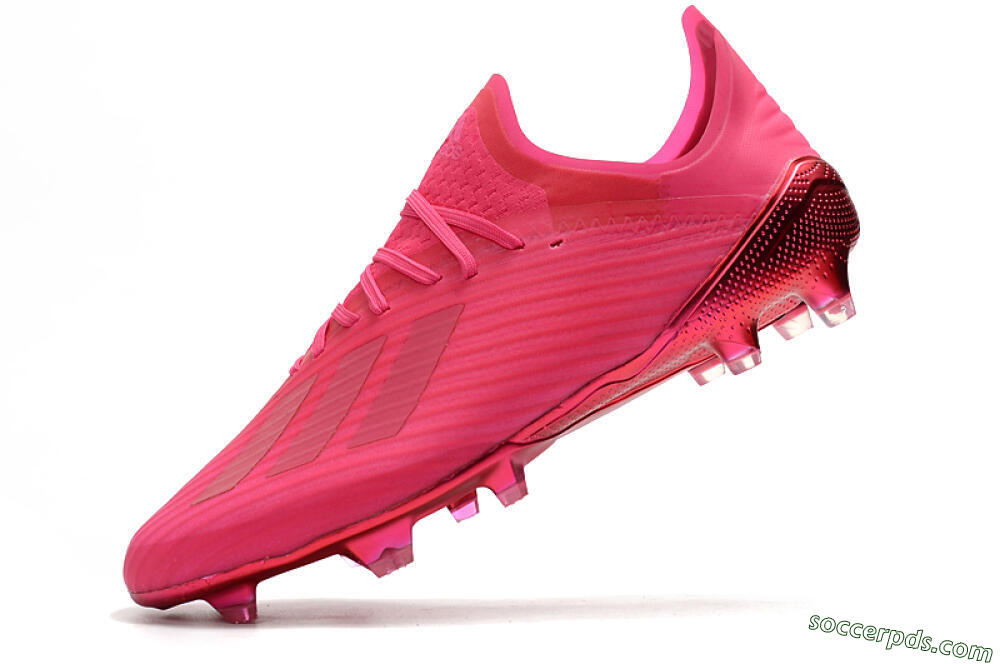 Adidas X 19.1 FG Low-Tops Football Boots - Pink/Red/Gold 5