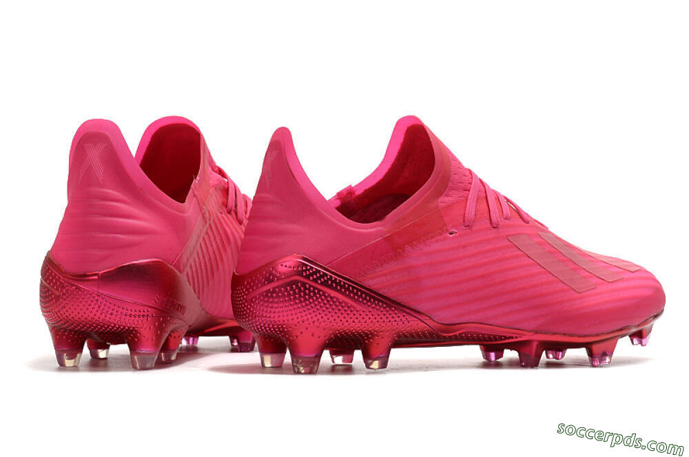 Adidas X 19.1 FG Low-Tops Football Boots - Pink/Red/Gold 6