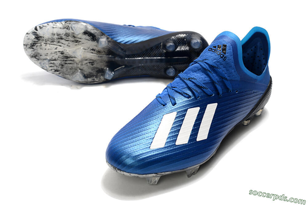 Adidas X 19.1 FG Low-Tops Football Boots - Blue/White/Black 3
