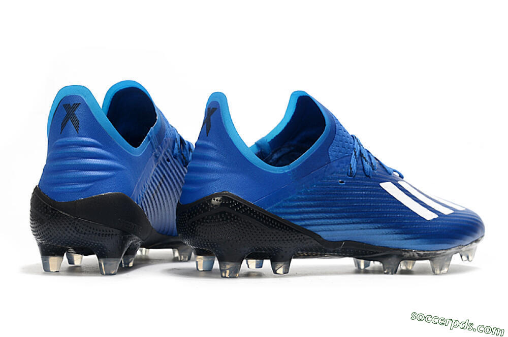Adidas X 19.1 FG Low-Tops Football Boots - Blue/White/Black 6