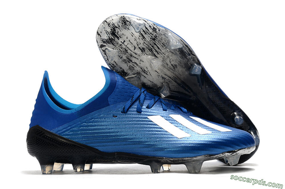 Adidas X 19.1 FG Low-Tops Football Boots - Blue/White/Black 1