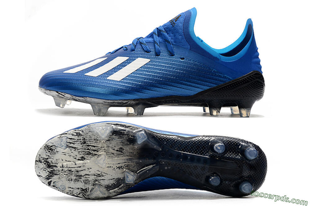 Adidas X 19.1 FG Low-Tops Football Boots - Blue/White/Black 0