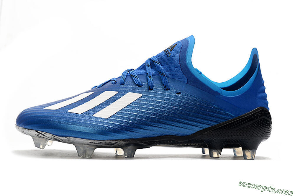 Adidas X 19.1 FG Low-Tops Football Boots - Blue/White/Black 2