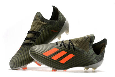 Adidas X 19.1 FG Low-Tops Football Boots - Green/Orange/White