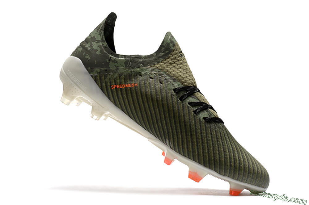 Adidas X 19.1 FG Low-Tops Football Boots - Green/Orange/White 7