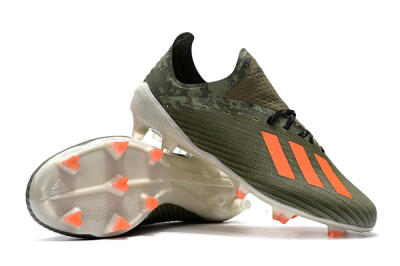 Adidas X 19.1 FG Low-Tops Football Boots - Green/Orange/White