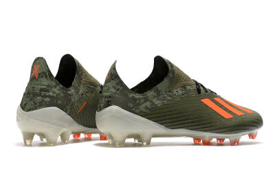 Adidas X 19.1 FG Low-Tops Football Boots - Green/Orange/White