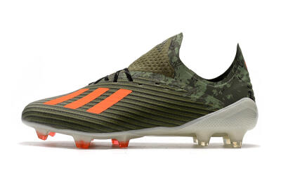 Adidas X 19.1 FG Low-Tops Football Boots - Green/Orange/White