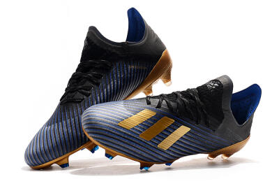 Adidas X 19.1 FG Low-Tops Football Boots - Blue/Black/Gold