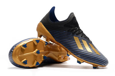 Adidas X 19.1 FG Low-Tops Football Boots - Blue/Black/Gold
