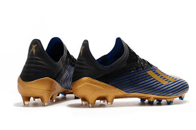Adidas X 19.1 FG Low-Tops Football Boots - Blue/Black/Gold