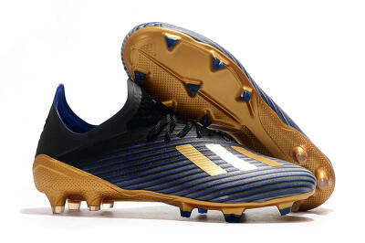 Adidas X 19.1 FG Low-Tops Football Boots - Blue/Black/Gold
