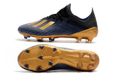 Adidas X 19.1 FG Low-Tops Football Boots - Blue/Black/Gold