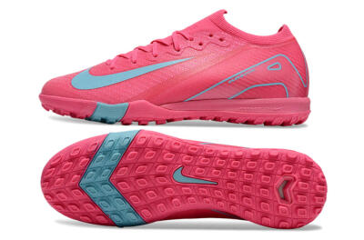 Nike Air Zoom Mercurial Vapor 16 Elite TF Low-Tops Football Shoes - Pink/Red/Jade