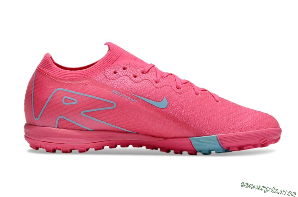 Nike Air Zoom Mercurial Vapor 16 Elite TF Low-Tops Football Shoes - Pink/Red/Jade 6