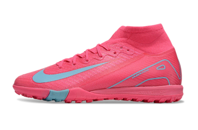 Nike Air Zoom Mercurial Superfly 10 Elite TF High-Tops Football Shoes - Pink/Red/Jade