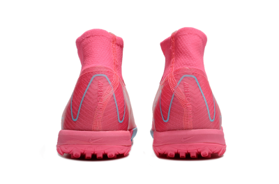Nike Air Zoom Mercurial Superfly 10 Elite TF High-Tops Football Shoes - Pink/Red/Jade