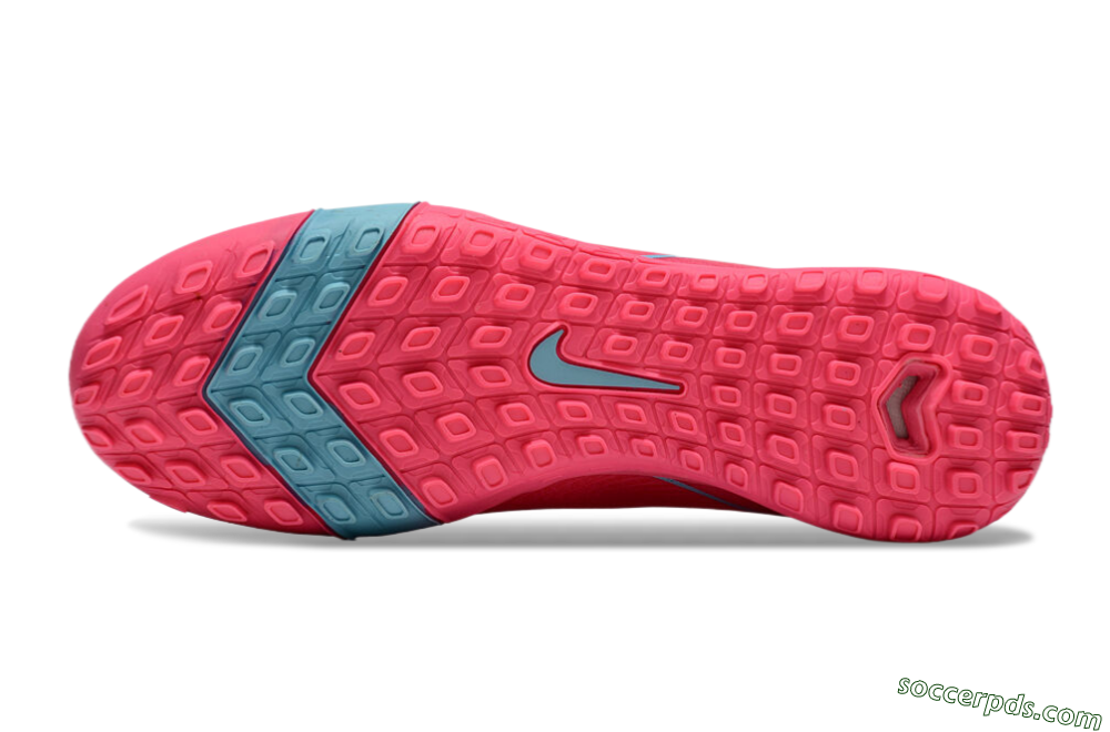 Nike Air Zoom Mercurial Superfly 10 Elite TF High-Tops Football Shoes - Pink/Red/Jade 5