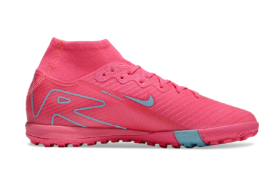 Nike Air Zoom Mercurial Superfly 10 Elite TF High-Tops Football Shoes - Pink/Red/Jade