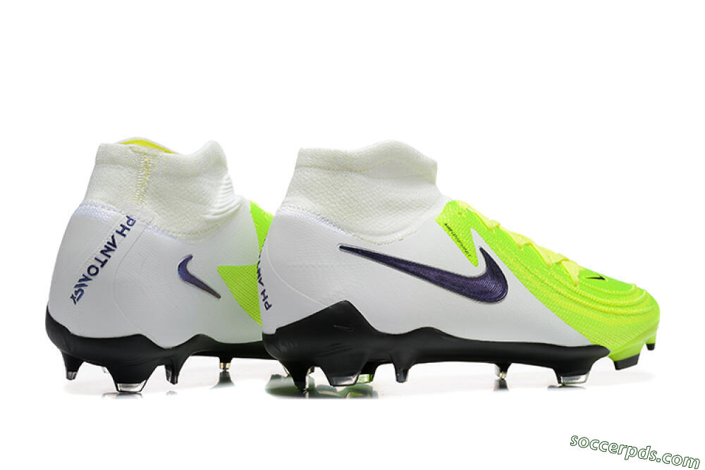 Nike Phantom Luna Elite FG High-Tops Football Boots - Yellow/Blue/White 9