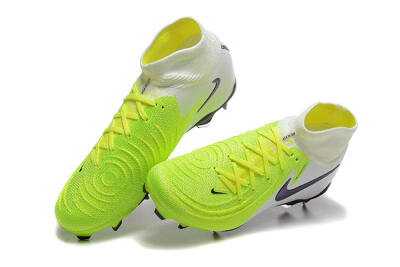Nike Phantom Luna Elite FG High-Tops Football Boots - Yellow/Blue/White