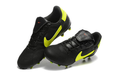 Nike The Premier 3 FG Low-Tops Football Boots - Black/Yellow/Red