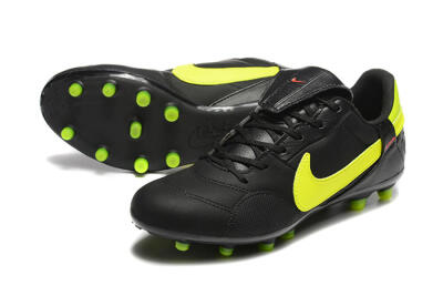 Nike The Premier 3 FG Low-Tops Football Boots - Black/Yellow/Red